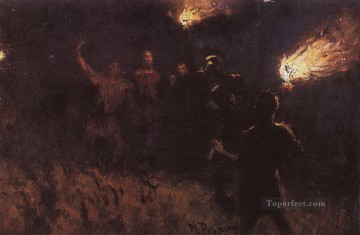 tomando a Cristo bajo custodia 1886 Ilya Repin Pinturas al óleo